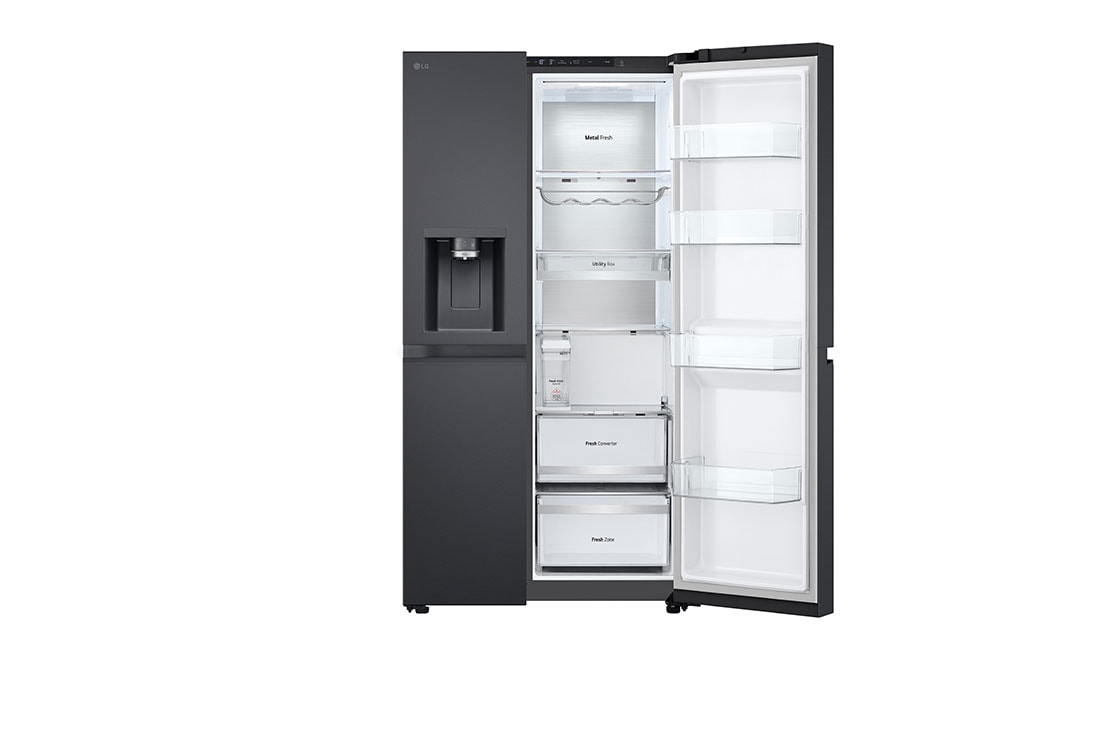 LG Ψυγείο Ντουλάπα Κάθετης Διάταξης (SxS)  Total No Frost  179 x 92,5 cm , Μπροστινή ανοικτή όψη, GSLE91EVAC, thumbnail 11