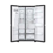 LG Ψυγείο Ντουλάπα Κάθετης Διάταξης (SxS)  Total No Frost  179 x 92,5 cm , instaview φως σβηστό, GSLE91EVAC, thumbnail 3