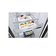 LG Ψυγείο Ντουλάπα Κάθετης Διάταξης (SxS)  Total No Frost  179 x 92,5 cm , instaview φως στο χέρι, GSLE91EVAC, thumbnail 4