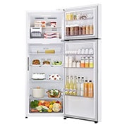 LG Ψυγείο Δίπορτο Total No Frost 185  x 70 cm, μπροστινή ανοικτή όψη με τρόφιμα αποθηκευμένα, GTBV44SWBKD, thumbnail 2