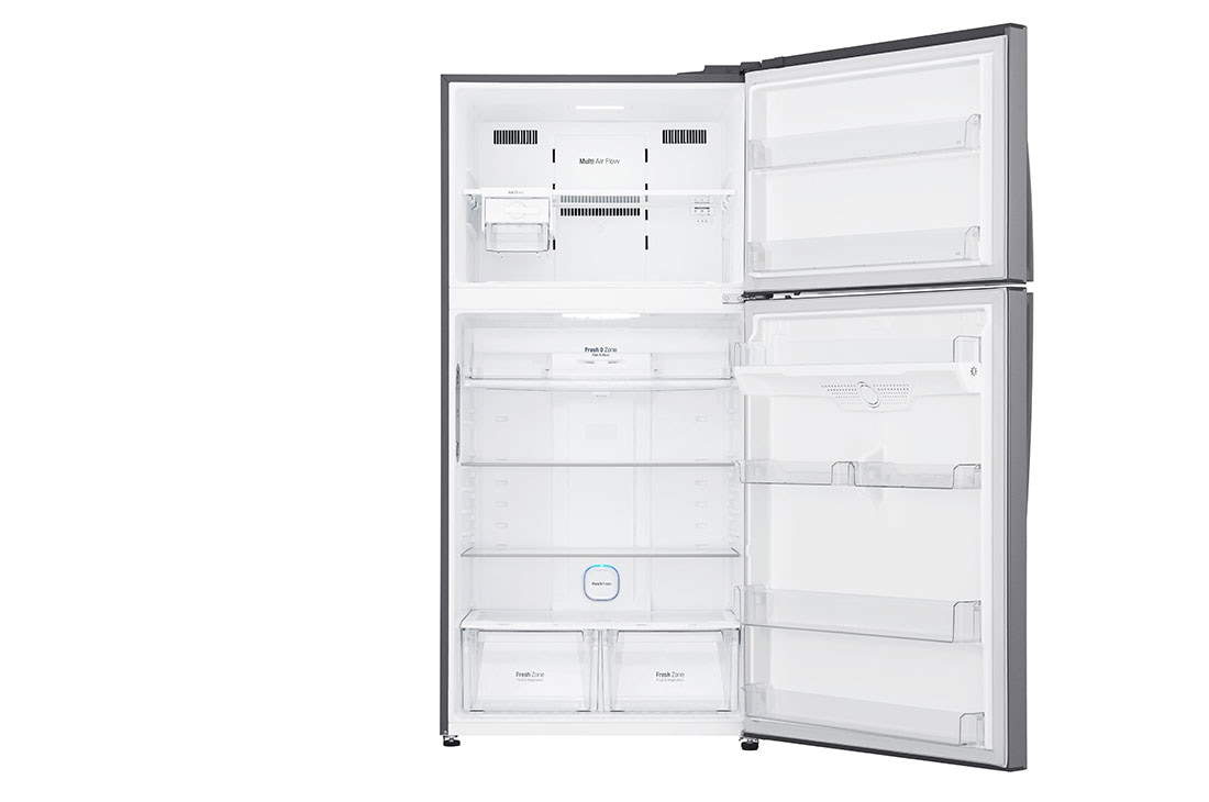 LG Ψυγείο Δίπορτο Total No Frost 184 x 86 cm , Door open without food, GTB916PZHED, thumbnail 3