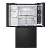 LG Ψυγείο Ντουλάπα Οριζόντιας Διάταξης (Multi Door)  Total No Frost με Instaview™ 178 x 83,5 cm , front view top door open without food, GMG860EPBE, thumbnail 7