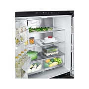 LG Ψυγείο Ντουλάπα Οριζόντιας Διάταξης (Multi Door)  Total No Frost με Instaview™ 178 x 83,5 cm , Top close up view with food, GMG860EPBE, thumbnail 8