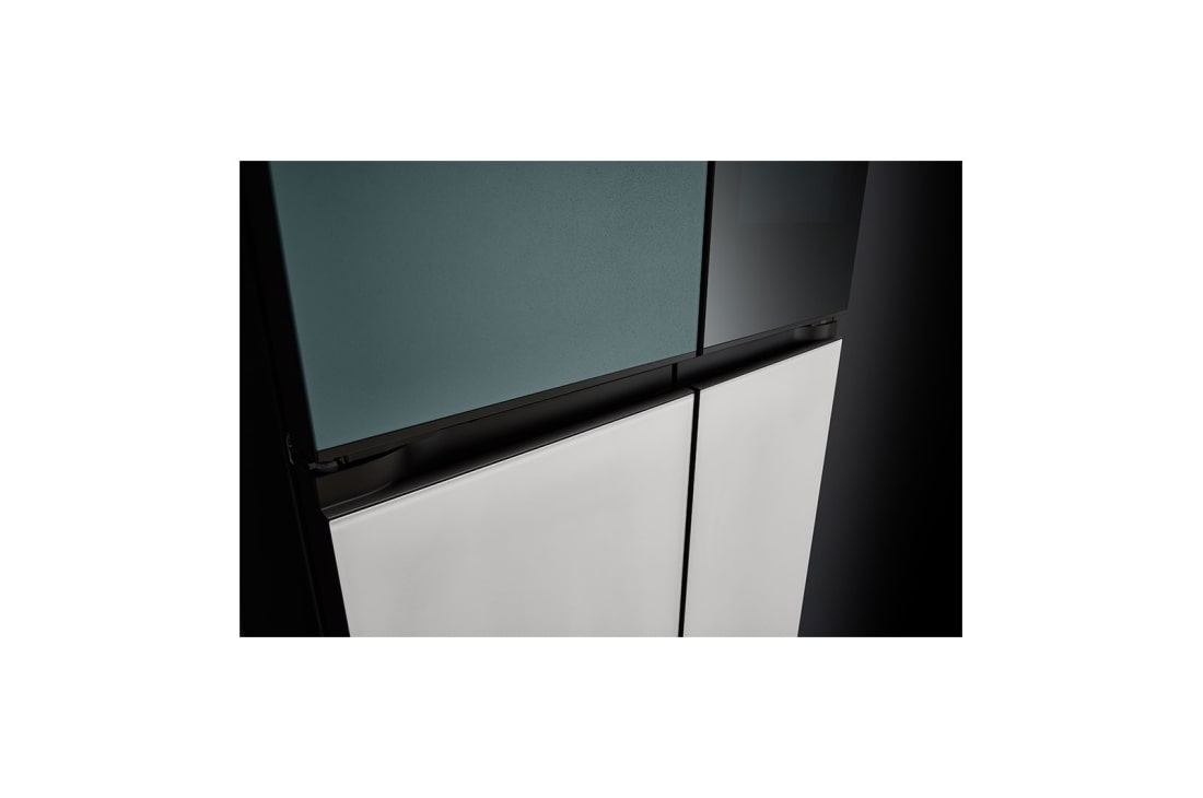 LG Ψυγείο Ντουλάπα Οριζόντιας Διάταξης (Multi Door) MoodUP™ Total No Frost με Instaview™ 186 x 91,4 cm, handle view , GMV960NNME, thumbnail 7