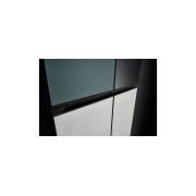 LG Ψυγείο Ντουλάπα Οριζόντιας Διάταξης (Multi Door) MoodUP™ Total No Frost με Instaview™ 186 x 91,4 cm, handle view , GMV960NNME, thumbnail 7