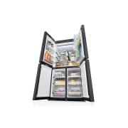 LG Ψυγείο Ντουλάπα Οριζόντιας Διάταξης (Multi Door) MoodUP™ Total No Frost με Instaview™ 186 x 91,4 cm, buttom view , GMV960NNME, thumbnail 10