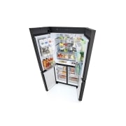 LG Ψυγείο Ντουλάπα Οριζόντιας Διάταξης (Multi Door) MoodUP™ Total No Frost με Instaview™ 186 x 91,4 cm, top view , GMV960NNME, thumbnail 11