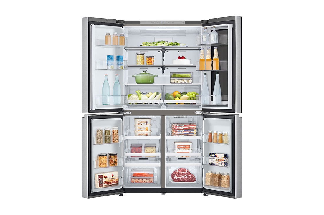 LG Ψυγείο Ντουλάπα Κάθετης Διάταξής ( Multi Door ) Total No Frost με Instaview™ 179 x 91,3 cm, FrontOpen_Food, GMV960MBDE, thumbnail 3