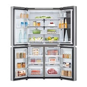 LG Ψυγείο Ντουλάπα Κάθετης Διάταξής ( Multi Door ) Total No Frost με Instaview™ 179 x 91,3 cm, FrontOpen_Food, GMV960MBDE, thumbnail 3