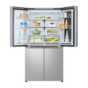 LG Ψυγείο Ντουλάπα Κάθετης Διάταξής ( Multi Door ) Total No Frost με Instaview™ 179 x 91,3 cm, FrontTopOpen1_Food, GMV960MBDE, thumbnail 10