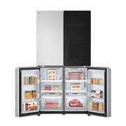 LG Ψυγείο Ντουλάπα Κάθετης Διάταξής ( Multi Door ) Total No Frost με Instaview™ 179 x 91,3 cm, FrontBottomOpen_Food, GMV960MBDE, thumbnail 12