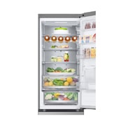 LG Ψυγειοκαταψύκτης Total No Frost 203 x 59,5 cm με βρυσάκι νερού, front view with food top door open , GBF7272DPY, thumbnail 4