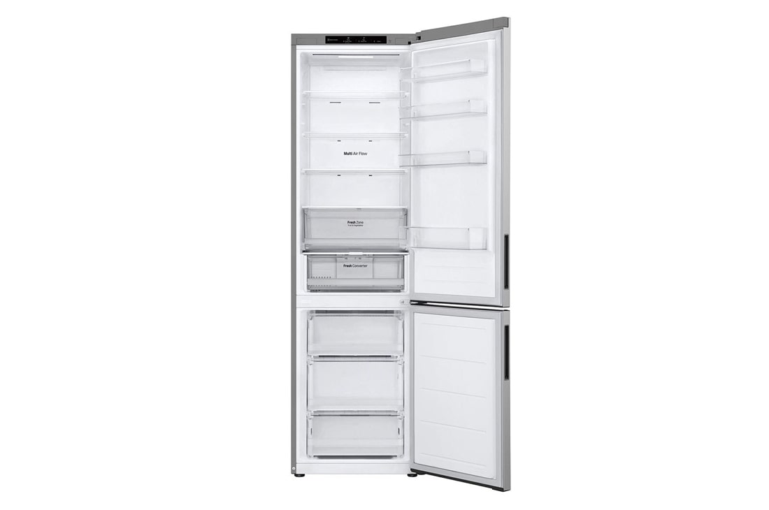 LG Ψυγειοκαταψύκτης Total No Frost 203 x 59,5 cm, Front all door open without food view, GBV22NCAPY, thumbnail 3