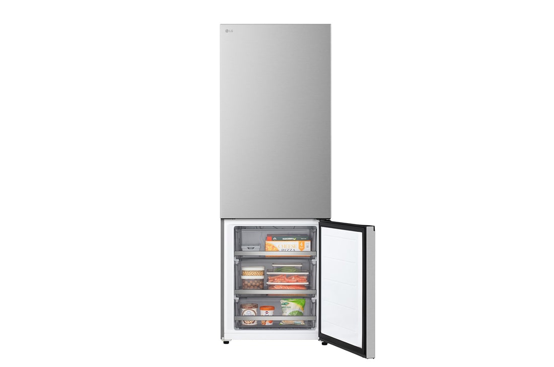 LG Ψυγειοκαταψύκτης Total No Frost 203 x 69,7 cm, front view open, GBBW322DPY, thumbnail 4