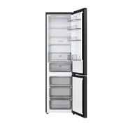 LG Ψυγειοκαταψύκτης Total No Frost 203 x 59,7 cm, LG ψυγειοκαταψύκτης με την πόρτα πλήρως ανοιχτή, εμφανίζοντας τα διαμερίσματα ψυγείου και καταψύκτη, GBBSJ21DEP, thumbnail 2