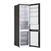 LG Ψυγειοκαταψύκτης Total No Frost 203 x 59,7 cm, LG ψυγειοκαταψύκτης σε χώρο καθιστικού με θέα τη νυχτερινή πόλη και γραφικό AI Saving Mode με διάγραμμα διακυμάνσεων ενέργειας, GBBSJ21DEP, thumbnail 5