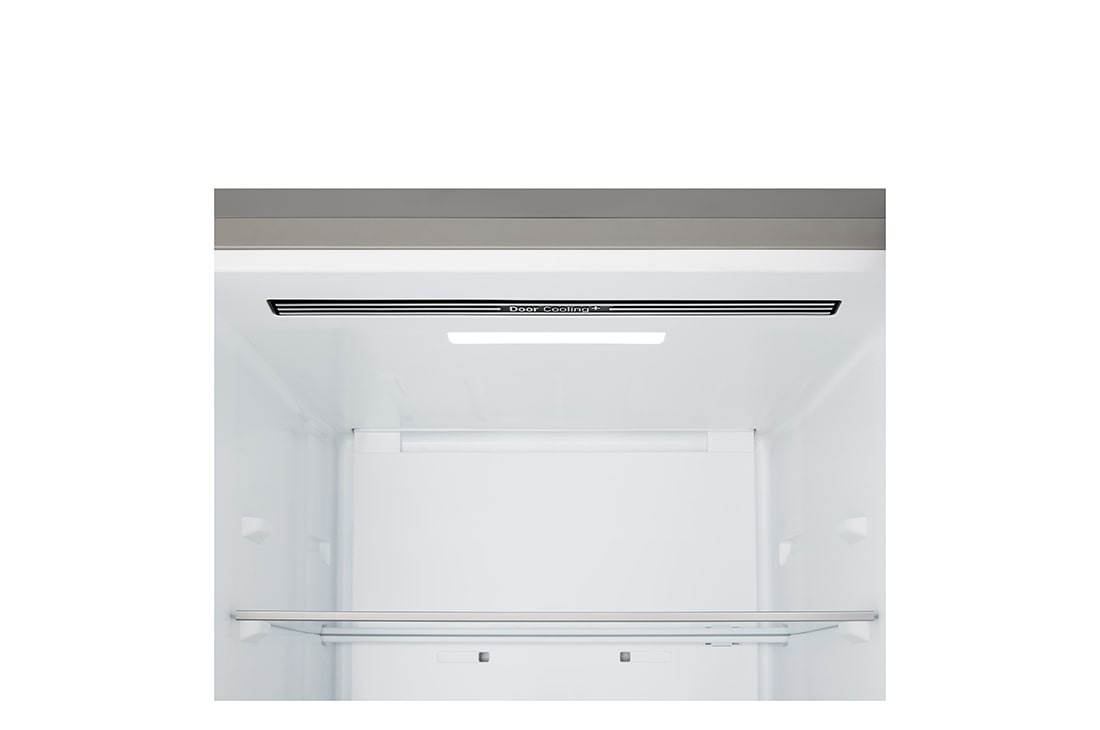 LG Ψυγειοκαταψύκτης Total No Frost 203 x 59,7 cm, LG ψυγειοκαταψύκτης όψη από μπροστά που δείχνει τον αεραγωγό DoorCooling+™, GBBSJ20DPY, thumbnail 8