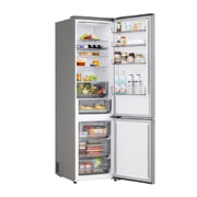 LG Ψυγειοκαταψύκτης Total No Frost 203 x 59,7 cm, LG ψυγειοκαταψύκτης όψη από μπροστά που δείχνει τον αεραγωγό DoorCooling+™, GBBS322CPY, thumbnail 8
