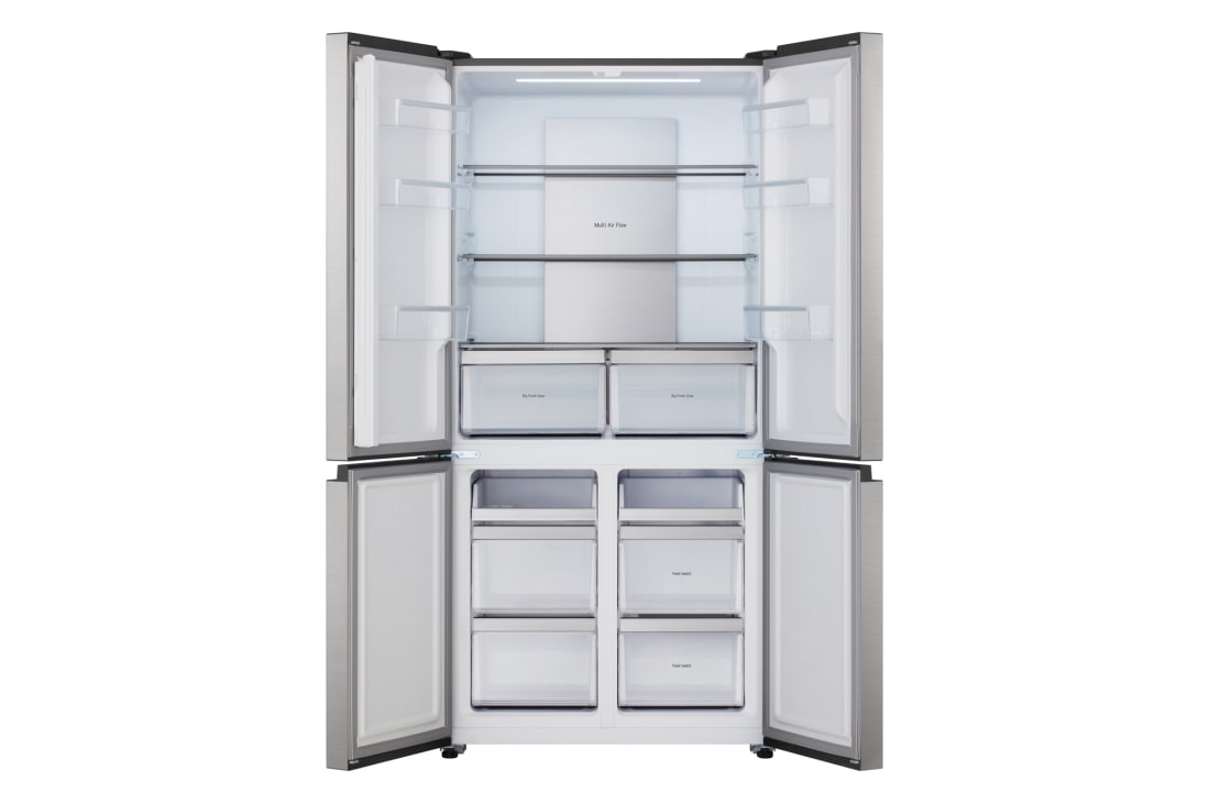 LG Ψυγείο Ντουλάπα Οριζόντιας Διάταξης Prime Silver 600L, Total No Frost 190 x 90,5 cm , GMM42PYBEH, thumbnail 2