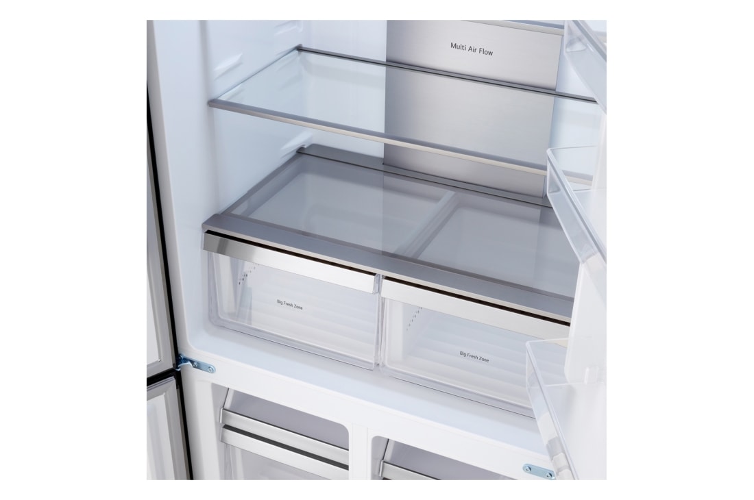 LG Ψυγείο Ντουλάπα Οριζόντιας Διάταξης Prime Silver 600L, Total No Frost 190 x 90,5 cm , GMM42PYBEH, thumbnail 3