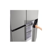 LG Ψυγείο Ντουλάπα Οριζόντιας Διάταξης Prime Silver 600L, Total No Frost 190 x 90,5 cm , GMM42PYBEH, thumbnail 5