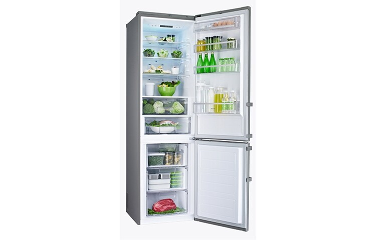 LG Ψυγειοκαταψύκτης Total No Frost, Μεικτή Χωρητικότητα 377 λίτρα, 10 χρόνια εγγύηση στον Γραμμικό Συμπιεστή, GBB530NSCQE, thumbnail 4