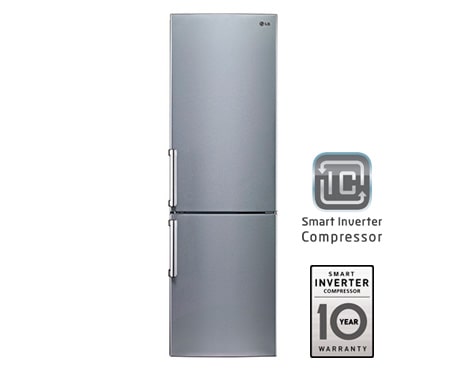 LG Ψυγειοκαταψύκτης Total No Frost, Μεικτή Χωρητικότητα 377 λίτρα, Ενεργειακή Κλάση Α++, 10 χρόνια εγγύηση στον Smart Inverter Συμπιεστή, GBB530PVCPB