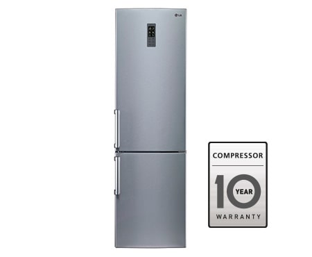 LG Ψυγειοκαταψύκτης Total No Frost, Μεικτή Χωρητικότητα 377 λίτρα, Ενεργειακή Κλάση Α+, 10 χρόνια εγγύηση στον Συμπιεστή, GBB530PVQWB