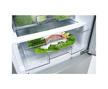 LG Ψυγειοκαταψύκτης Total No Frost, Μεικτή Χωρητικότητα 377 λίτρα, 10 χρόνια εγγύηση στον Γραμμικό Συμπιεστή, GBB530PZCFS, thumbnail 4