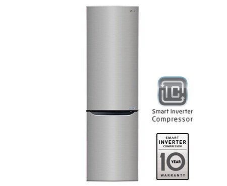 LG Ψυγειοκαταψύκτης Total No Frost, Μεικτή Χωρητικότητα 377 λίτρα, Ενεργειακή Κλάση Α++, 10 χρόνια εγγύηση στον Smart Inverter Συμπιεστή, GBB530PZCPS