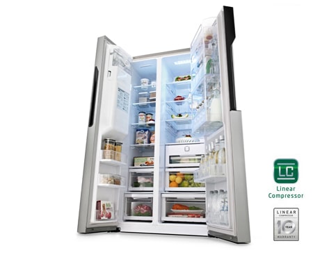 LG Ψυγείο Ντουλάπα με Kαινοτομία Door-In-Door™ και Μεικτή Χωρητικότητα 659 λίτρα, GS9366NECZ, thumbnail 6