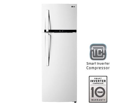 LG Δίπορτο Ψυγείο Τotal No Frost, Μεικτή Χωρητικότητα 315 λίτρα, Ενεργειακή Κλάση Α+, 10 χρόνια εγγύηση στον Smart Inverter Συμπιεστή, GT5232SHCM