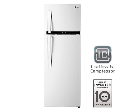 LG Δίπορτο Ψυγείο Τotal No Frost, Μεικτή Χωρητικότητα 346 λίτρα, Ενεργειακή Κλάση Α+, 10 χρόνια εγγύηση στον Smart Inverter Συμπιεστή, GT5235SHCM