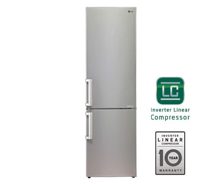 LG Ψυγειοκαταψύκτης Total No Frost, Μεικτή Χωρητικότητα 377 λίτρα, 10 χρόνια εγγύηση στον Γραμμικό Συμπιεστή, GBB530NSCFE