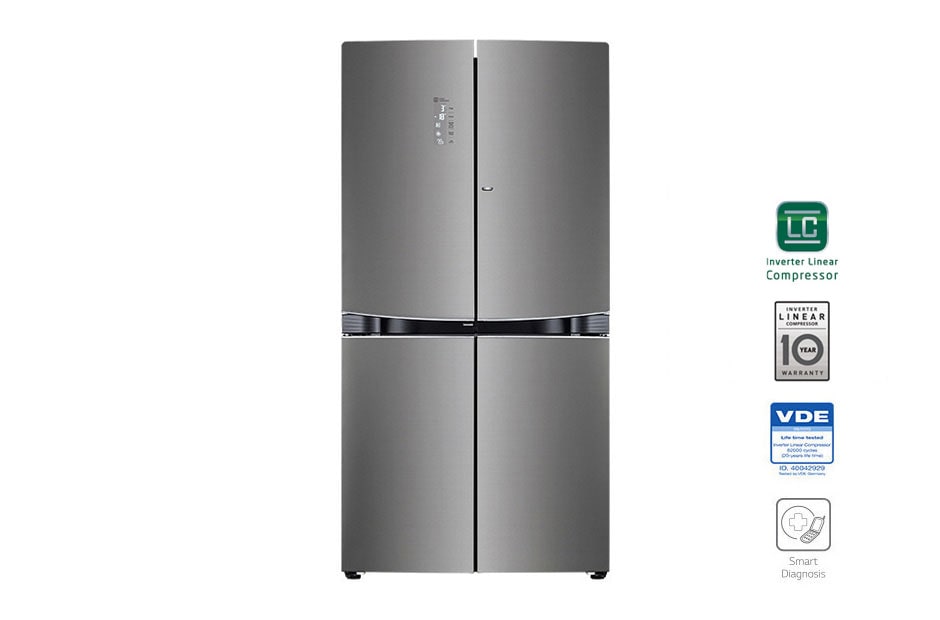 LG Ψυγείο Ντουλάπα Total No Frost 720lt Door-In-Door™, GMD916SBHZ