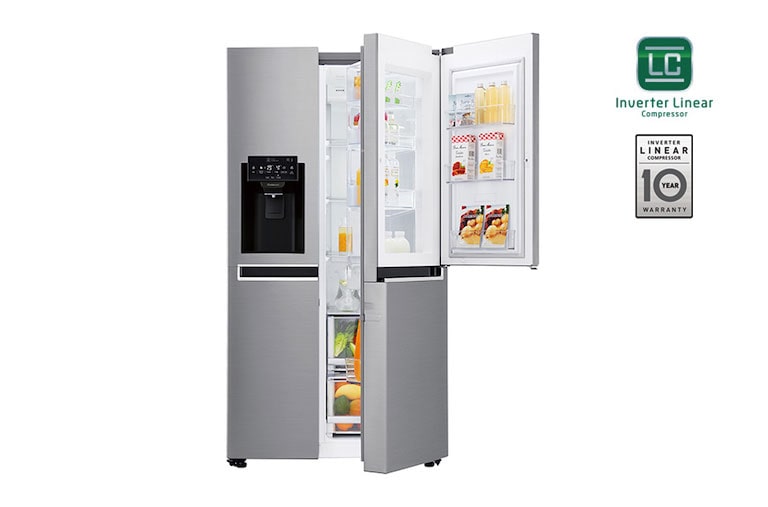 LG Ψυγείο Ντουλάπα Κάθετης Διάταξης (SxS) Total No Frost με Door-in-Door™ 1790 x 91,2 cm , GSJ760PZUZ, thumbnail 1