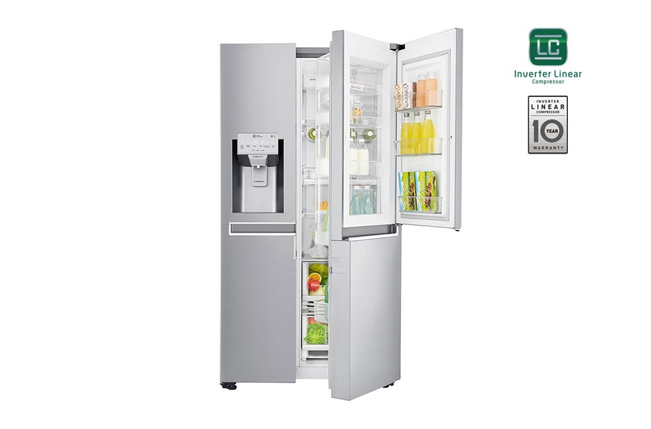 LG Ψυγείο Ντουλάπα Total No Frost 668lt Door-In-Door™, GSJ960NSBZ