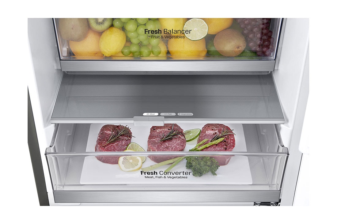 LG Ψυγειοκαταψύκτης Total No Frost 203 x 59,5 cm με βρυσάκι νερού, GBF72PZDZN, thumbnail 5