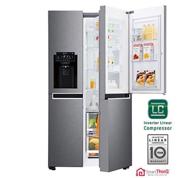 Ψυγείο Ντουλάπα Κάθετης Διάταξης (SxS) Total No Frost με Door-in-Door™ 1790 x 91,2 cm 1