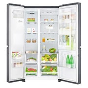 LG Ψυγείο Ντουλάπα Κάθετης Διάταξης (SxS) Total No Frost με Door-in-Door™ 1790 x 91,2 cm , GSJ470DIDV, thumbnail 12