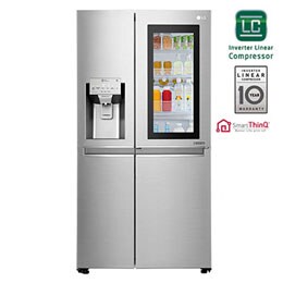 LG Ψυγείο Ντουλάπα InstaView Door-in-Door™ 668lt Total No Frost GSX961NSVZ2