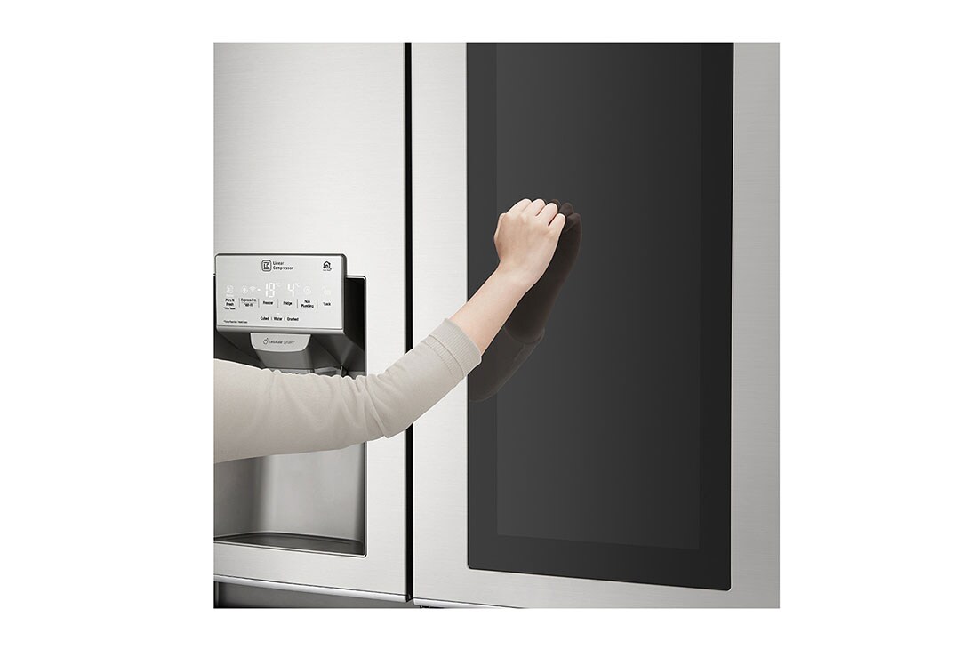 LG Ψυγείο Ντουλάπα Κάθετης Διάταξης (SxS) Total No Frost με InstaView Door-in-Door® 1790 x 91,2 cm , GSX961NSVZ, thumbnail 4