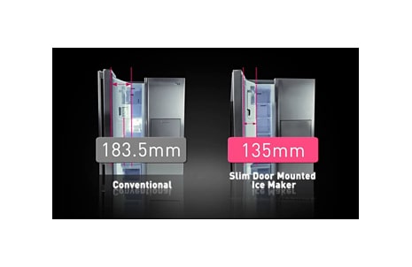 Λεπτή πόρτα με ενσωματωμένο σύστημα παροχής πάγου1