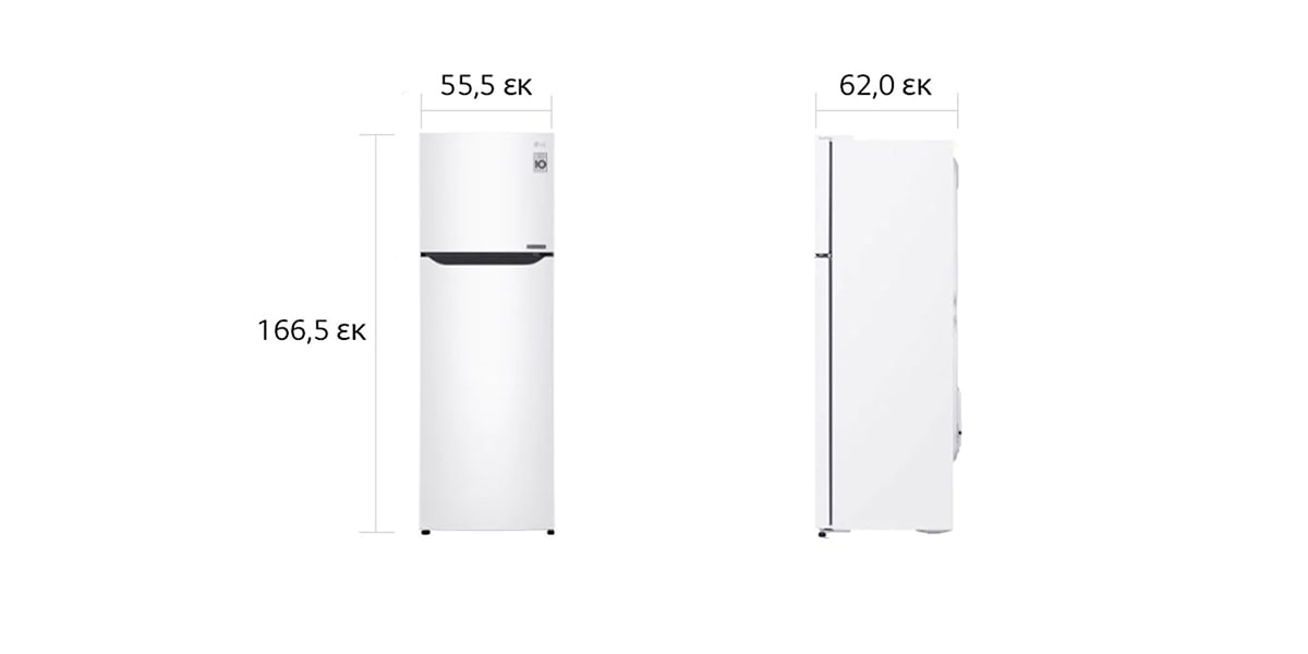 LG Ψυγείο Δίπορτο Total No Frost GTB362SHCMD | LG Ελλάς