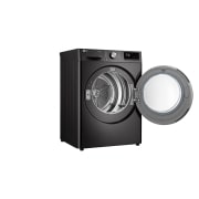 LG Στεγνωτήριο 9kg Υβριδικό με Aντλία θερμότητας, Left view door open, RH90V9JV2N, thumbnail 9