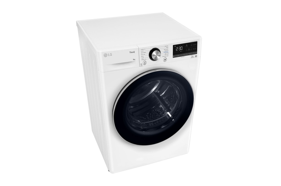 LG Στεγνωτήριο 9kg Υβριδικό με Aντλία θερμότητας, Perspective , RH90V9AV2N, thumbnail 12