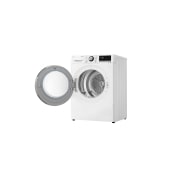 LG Στεγνωτήριο 9kg Υβριδικό με Aντλία θερμότητας, right side view with door open, RH90V9AV2N, thumbnail 14