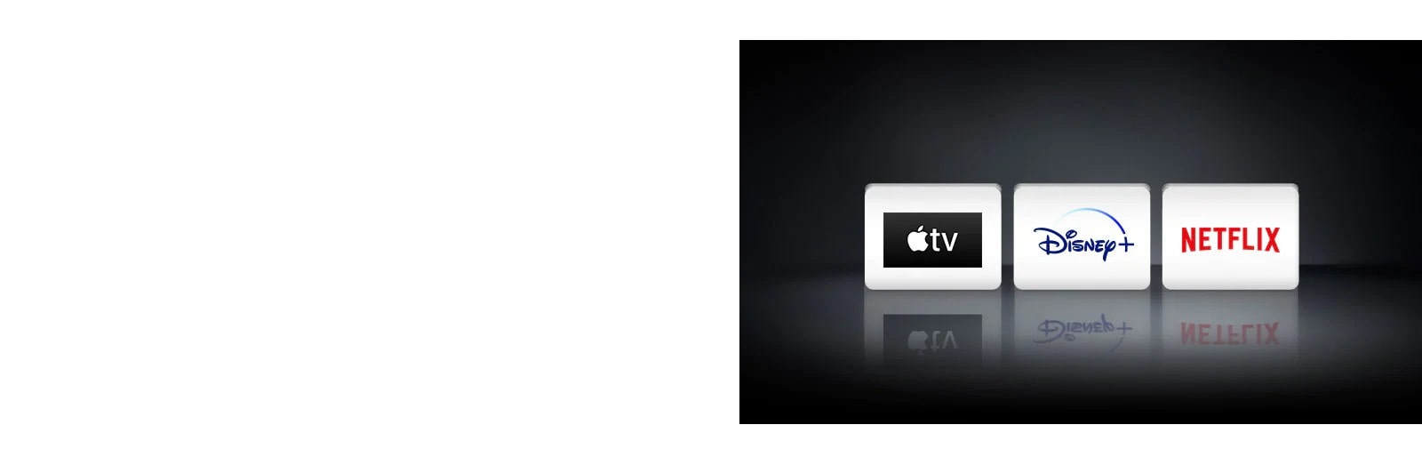 λογότυπα: Η εφαρμογή Apple TV, Disney+ και Netflix