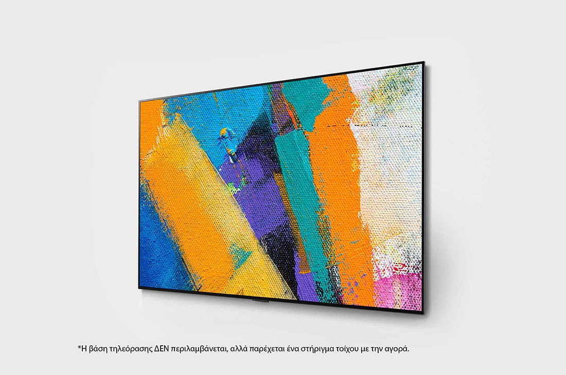 LG 77'' TV OLED 4K Gallery Mode Έξυπνος Επεξεργαστής α9 3ης γενιάς, πλαϊνή όψη σε γωνία 30 μοιρών, OLED77GX6LA, thumbnail 3