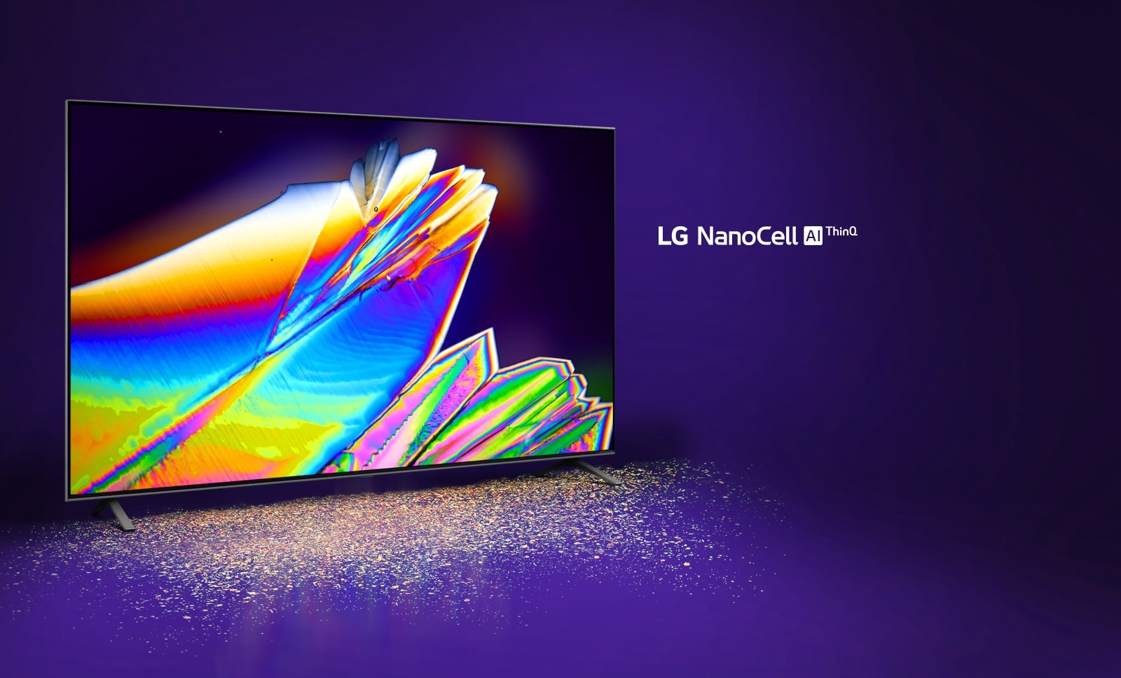 Φύτρες και φυλλώδη λαχανικά προβάλλονται στην οθόνη της τηλεόρασης